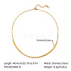 Minimalist 304 Stainless Steel Curved Stick Choker Necklaces for Women KY3347-1-1