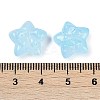 Transparent Spray Paint Glass Beads GLAA-H035-02G-3