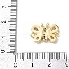Brass Pave Cubic Zirconia Butterfly Links Connector Charms KK-L268-028G-4