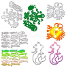 Carbon Steel Cutting Dies Stencils DIY-CP0001-08-5