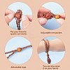 Adjustable Braided Waxed Cord Macrame Pouch Necklace Making NJEW-I243-A05-2