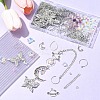 DIY Natural Lepidolite/Purple Mica Stone Beads & Stainless Steel Earring Making Kits DIY-FS0008-13-7