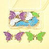 8 Pairs 4 Colors Alloy Enamel Pendants ENAM-FS0002-49-8