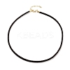 Braided Round Imitation Leather Bracelets Making BJEW-H610-01G-09-1
