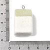 Flocky Opaque Resin Pendants RESI-F062-02F-3