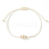 Adjustable Glass Seed Bead Link Bracelets DH6590-13-1
