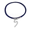Waxed Cotton Cord Necklace Making MAK-S034-017-3