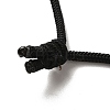 Natural Smoky Quartz Nuggets Pendant Necklace with Polyester Cord for Women LS-G-H285-05A-4