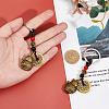 2Pcs Alloy & Brass & Iron Pendant Decorations KEYC-FH0001-58A-3