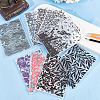 2Pcs 2 Styles Plastic Embossing Folders DIY-CP0008-89-4