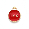 Alloy Enamel Pendants ENAM-SZ0001-28B-G-5