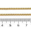Rack Plating Brass Box Chain Necklaces for Women NJEW-A035-05G-01-5