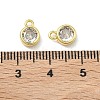 Brass with Clear Cubic Zirconia Pendants LS-KK-I476-12G-3