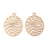Long-Lasting Plated Brass Pendants KK-K336-16KCG-1