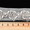 Polyester Flower Lace Trims OCOR-A007-08-3