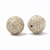 Plating Acrylic Beads X-PACR-T001-08-2