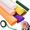 6 Rolls 6 Colors Handmade Crepe Paper DIY-CP0012-89D-6