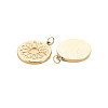 Ion Plating(IP) 304 Stainless Steel Pendant Enamel Settings STAS-N097-200LG-2