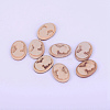 Resin Cameo Lady Head Cabochons CRES-WH0002-01F-1