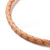 Braided Leather Cord Bracelet Making MAK-L018-05G-2