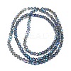 Transparent Electroplate Glass Beads Strands EGLA-A039-T2mm-UA07-2
