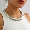 Iron Snake Chains Choker Necklaces LS-NJEW-P289-03B-P-1