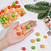 50Pcs 5 Style Mini Resin Simulation Orange RESI-DC0001-27-3
