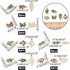 36Pcs 6 Style Alloy Enamel Links Connectors FIND-NB0001-89-6