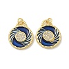 Brass Micro Pave Cubic Zirconia Pendants KK-B124-04G-02-1
