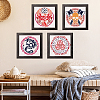 4Pcs 4 Styles PET Hollow Out Drawing Painting Stencils DIY-WH0394-0228-4