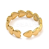 304 Stainless Steel Open Cuff Rings for Women LS-RJEW-L125-07G-02-3