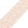 Electroplate Opaque Solid Color Glass Beads Strands EGLA-Q112-B17-1