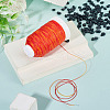 1 Roll Gradient Color Segment Dyed Round Waxed Polyester Cord YC-TADJ0001-03B-6