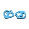 Spray Painted 201 Stainless Steel Charms STAS-G304-15B-2
