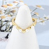 Heart Brass Open Cuff Rings for Women LS-RJEW-R011-02G-2