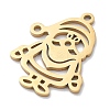 Christmas Theme 304 Stainless Steel Pendants STAS-R003-04G-02-2