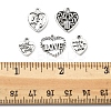 80Pcs 5 Styles Tibetan Style Zinc Alloy Charms TIBEP-FS0001-38-5