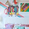 Fashion Iron Medal Hanger Holder Display Wall Rack ODIS-WH0021-061-7