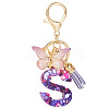 Resin Butterfly Pendant Keychains KEYC-TAC0034-03S-1
