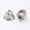 Tibetan Style Alloy Bead Caps TIBEB-EA9700YKG-P-FF-1