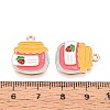Alloy and Enamel Pendants ENAM-T021-19A-3