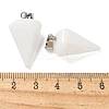 Natural White Jade Pendants G-B127-13P-05-3