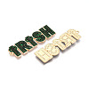 Saint Patrick's Day Light Gold Tone Alloy Enamel Big Pendants FIND-N011-27KCG-2