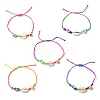Natural Mixed Cowrie Shell Beads Braided Bead Bracelets BJEW-JB11786-1