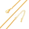 Brass Rope Chains Necklaces for Women NJEW-D302-03G-2