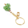 Christmas Tree Handmade Glass Seed Beads Keychains KEYC-MZ00044-4