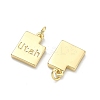 Brass Pendants KK-D229-22C-G-2
