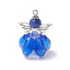 Faceted Glass Pendants PALLOY-MZ00583-02-1