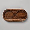Wood Pepper Grinder Holder AJEW-WH20005-02-1