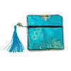 Chinese Brocade Tassel Zipper Jewelry Bag Gift Pouch ABAG-F005-05-1